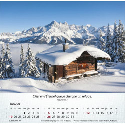 CALENDRIER MONTAGNES 2025