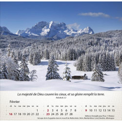 CALENDRIER MONTAGNES 2025