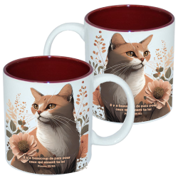 MUG BICOLORE THEME CHAT PS.119