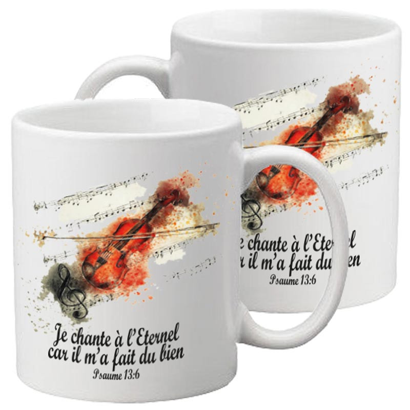MUG BLANC THEME MUSIQUE