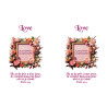 CADRE FLEURI LOVE GOURDE ALU 600 ML