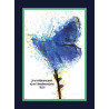 PAPILLON FOND BLEU HEBREUX13-5