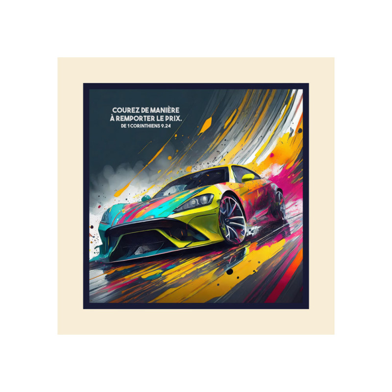 VOITURE DE COURSE FOND COLORE 1 CORINTHIENS 9.24