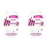 TYPO BONNE FÊTE MAMAN GOURDE ALU 600 ML