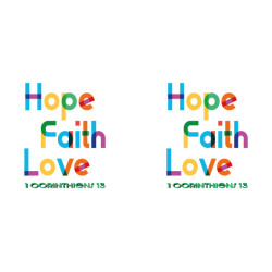 TYPO HOPE FAITH LOVE GOURDE ALU 600 ML