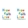 TYPO HOPE FAITH LOVE GOURDE ALU 600 ML
