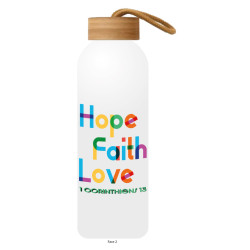 TYPO HOPE FAITH LOVE GOURDE ALU 600 ML