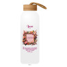 CADRE FLEURI LOVE GOURDE ALU 600 ML