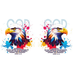 TÊTE D'AIGLE COLOREE GOURDE INOX 750 ML