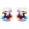 TÊTE D'AIGLE COLOREE GOURDE INOX 750 ML