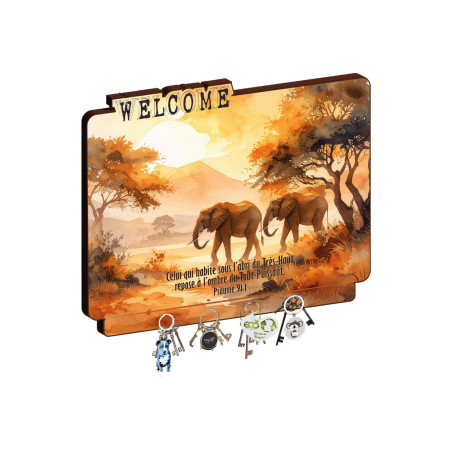 CADRE DECOUPE WELCOME PSAUME 91.1