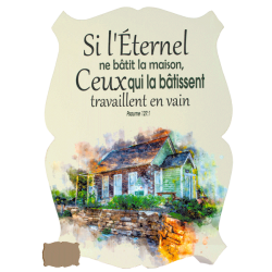 CADRE BOIS SI L'ETERNEL NE...