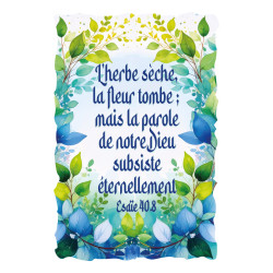 COURONNE FLEURS BLEUES. ESAIE 40.8