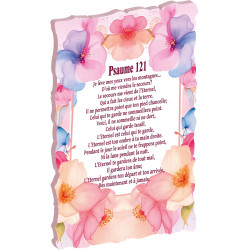 COURONNE FLEURS ROSE. PSAUME 121