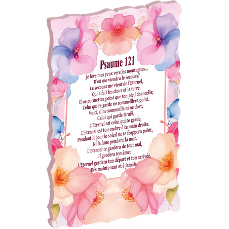 COURONNE FLEURS ROSE. PSAUME 121