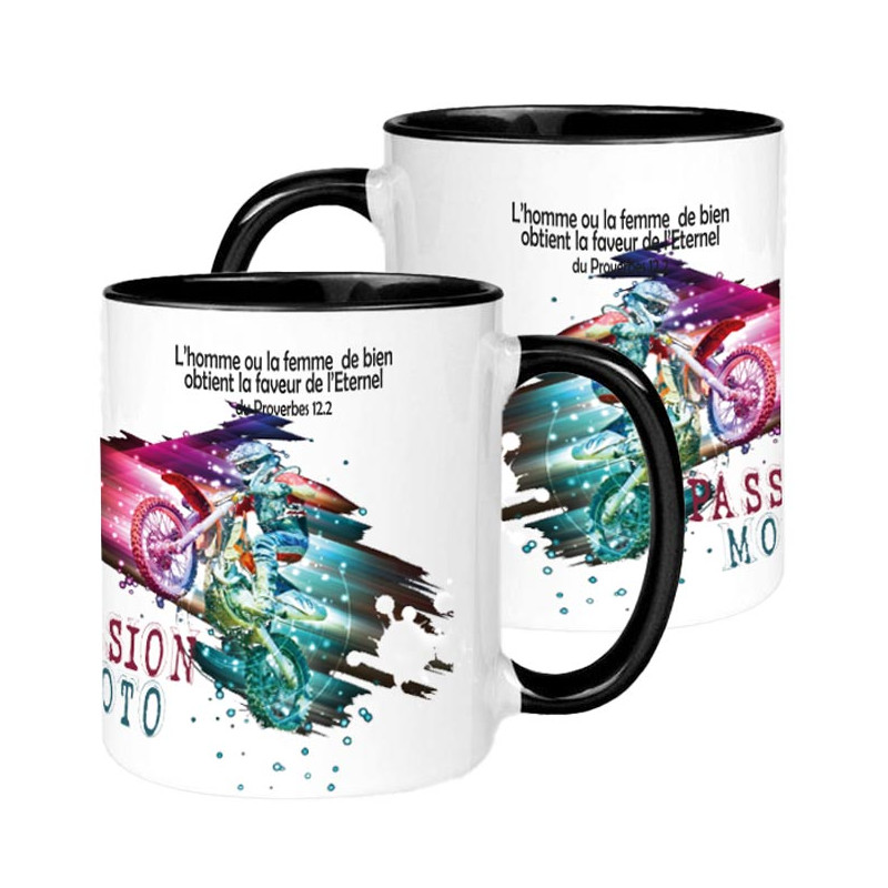 MUG BICOLORE SPORT MOTO
