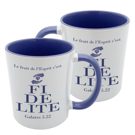 MUG BICOLORE TYPO "LA FIDELITE"