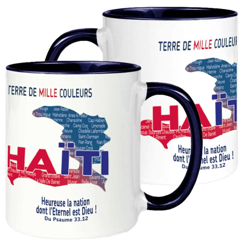 MUG BICOLORE TYPO "HAÏTI"