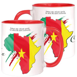 MUG BICOLORE TYPO "CAMEROUN"