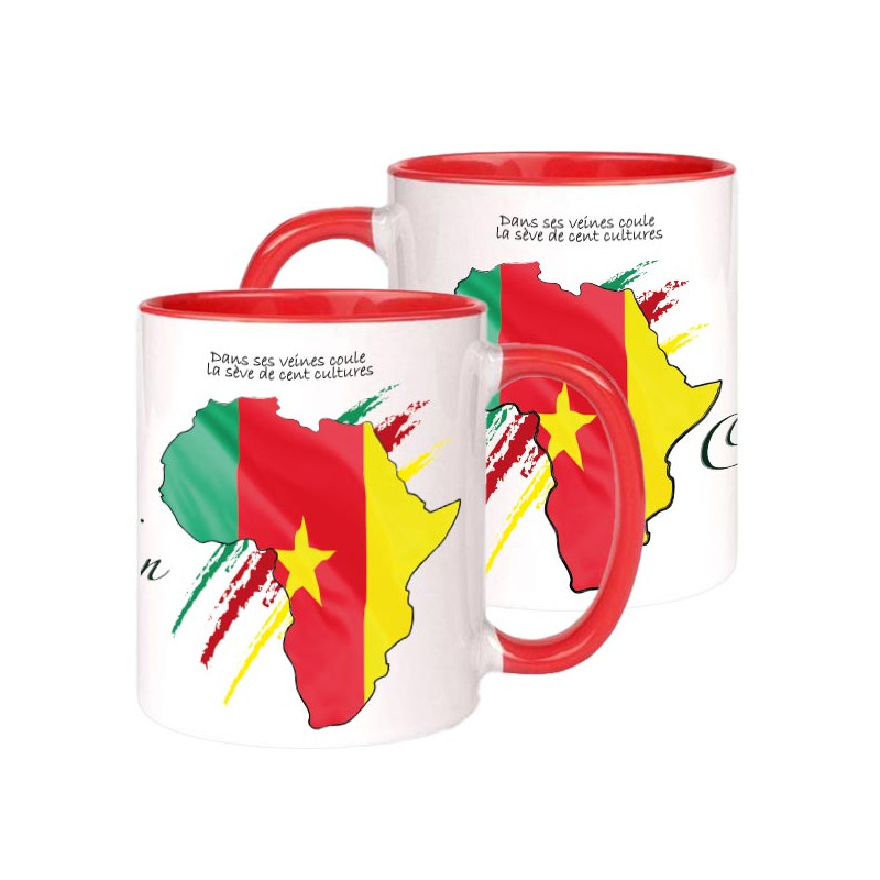 MUG BICOLORE TYPO "CAMEROUN"