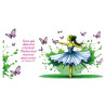 MUG BICOLORE DANSEUSE ET PAPILLONS