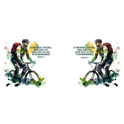 MUG BICOLORE SPORT CYCLISME