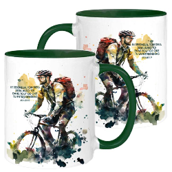 MUG BICOLORE SPORT CYCLISME
