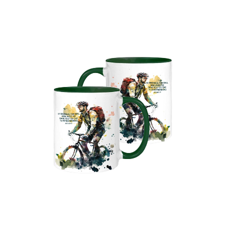 MUG BICOLORE SPORT CYCLISME