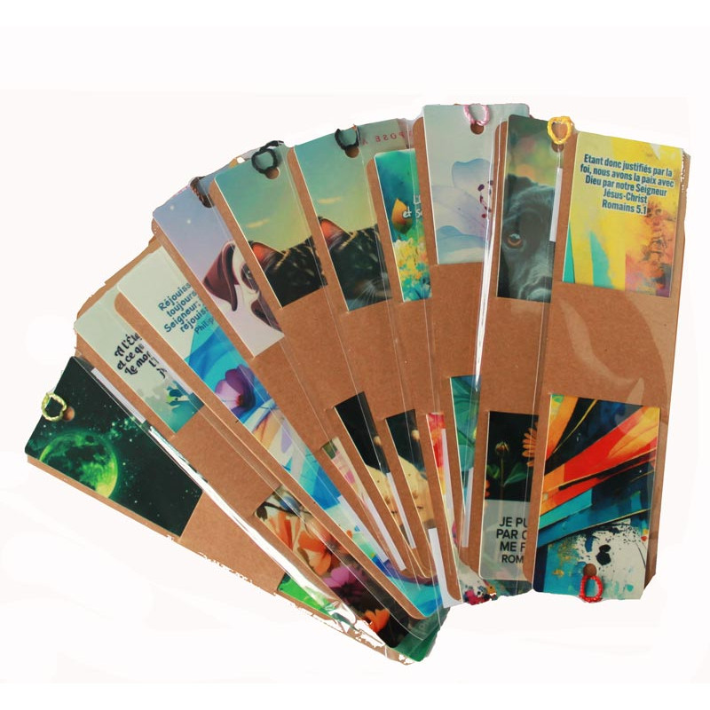 LOT DE 10 MARQUE-PAGE PANACHES