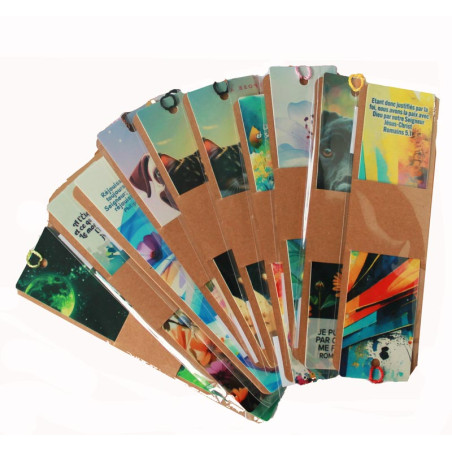 LOT DE 10 MARQUE-PAGE PANACHES