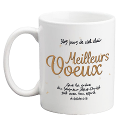 MUG BLANC MEILLEUR VOEUX GAL.6.18