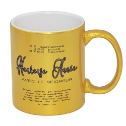 MUG DORE / ARGENT BONNE ANNEE