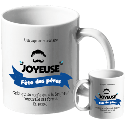MUG BLANC FETE DES PERES ES.40:19