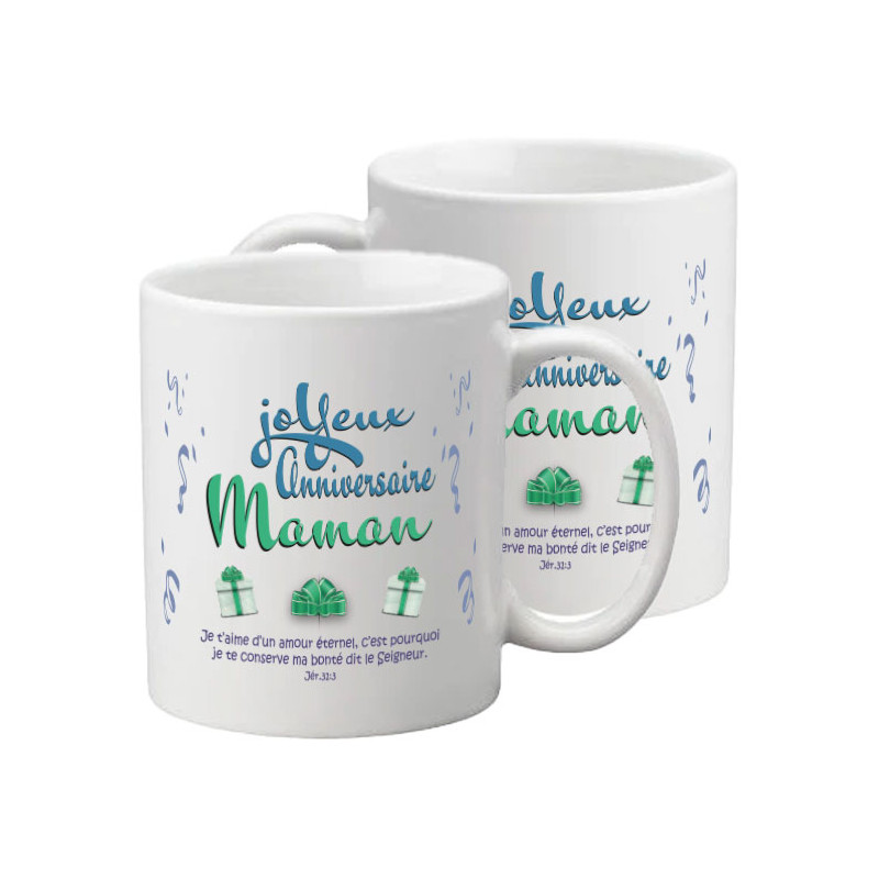 MUG BLANC JOYEUX ANNIVERSAIRE JER.31.3