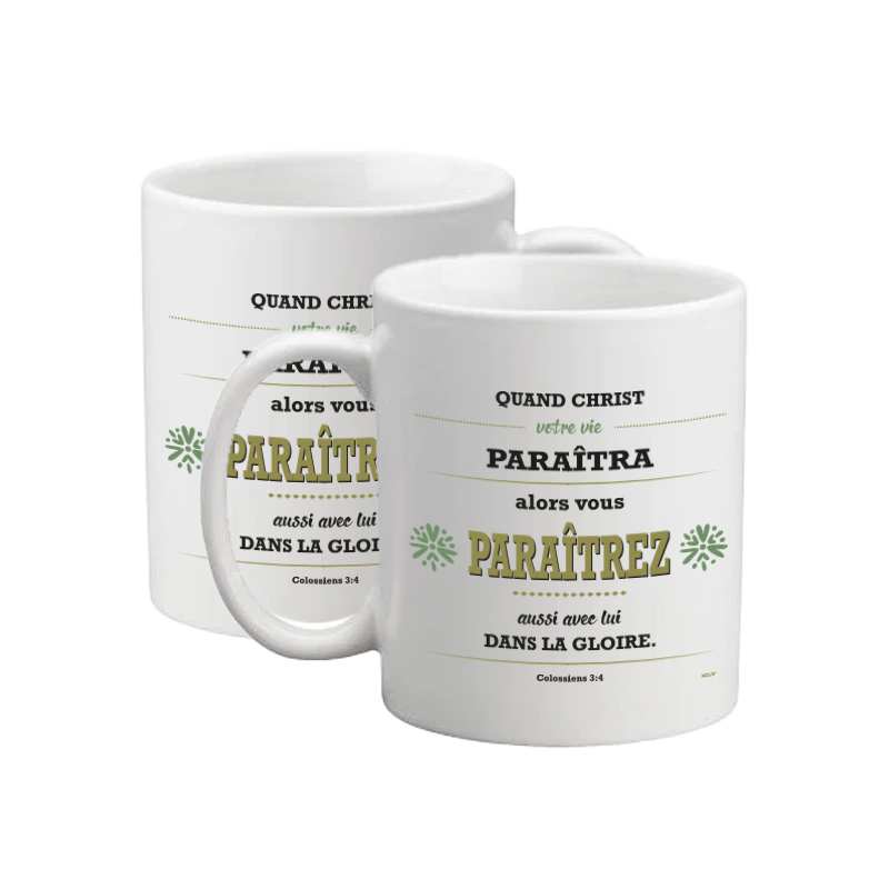 MUG BLANC TYPO COLOSSIENS 3.4