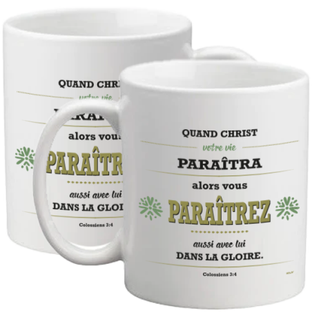 MUG BLANC TYPO COLOSSIENS 3.4