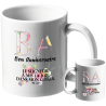 MUG BLANC ANNIVERSAIRE FEMME. PSAUME 4.7