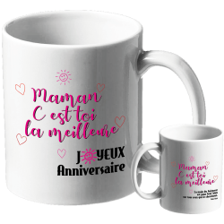 MUG BLANC ANNIVERSAIRE...
