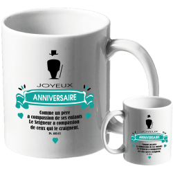 MUG BLANC ANNIVERSAIRE...