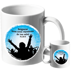 MUG BLANC DIVERS PSAUME 20.5