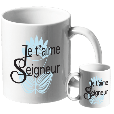 MUG BLANC THEME FLORAL