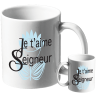 MUG BLANC THEME FLORAL