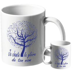 MUG BLANC THEME NATURE