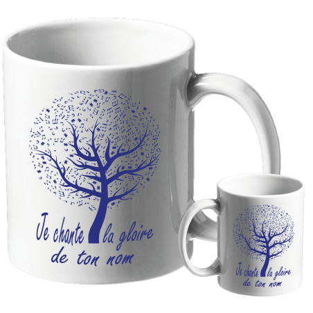 MUG BLANC THEME NATURE
