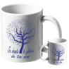 MUG BLANC THEME NATURE