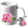 MUG BLANC THEME FLORAL PSAUME 31.19