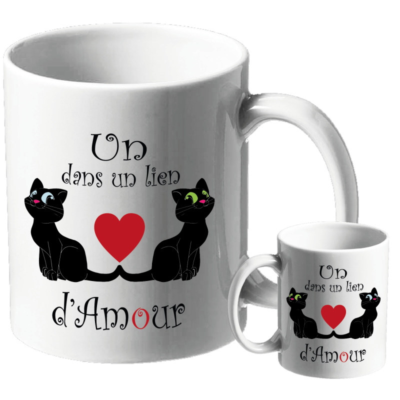 MUG BLANC THEME ANIMAUX