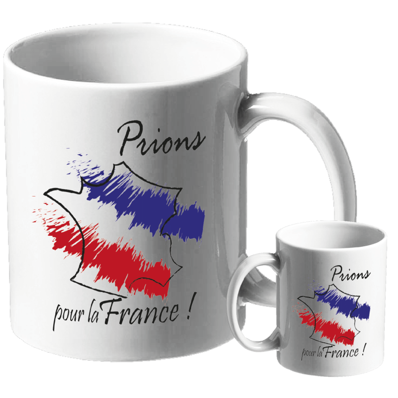 MUG BLANC THEME ETHNIQUE