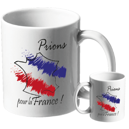 MUG BLANC THEME ETHNIQUE