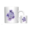 MUG BLANC THEME FLORAL PSAUME 9.1